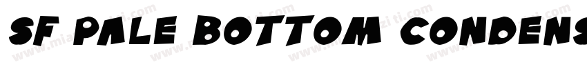 SF Pale Bottom Condensed Oblique字体转换